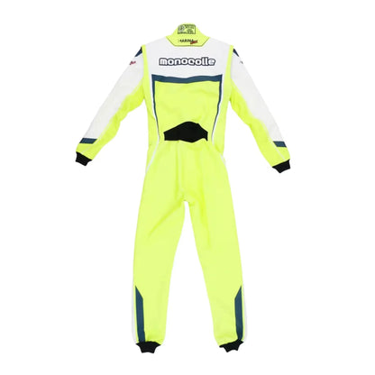 Marina Unik Lime Yellow Racing Kart Suits - F1 Vintage Racewear