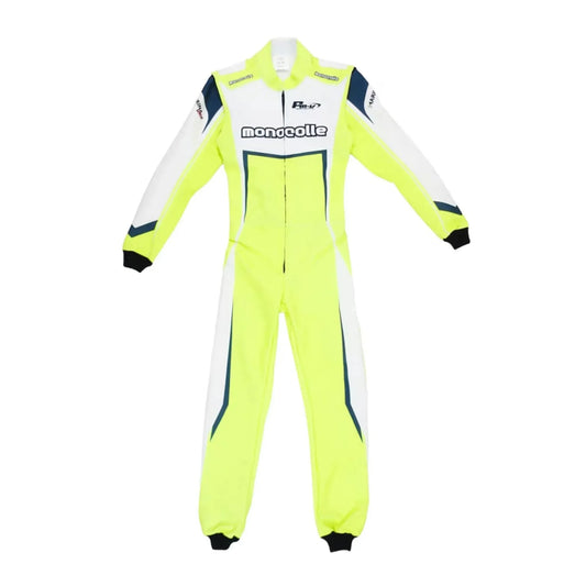 Marina Unik Lime Yellow Racing Kart Suits - F1 Vintage Racewear