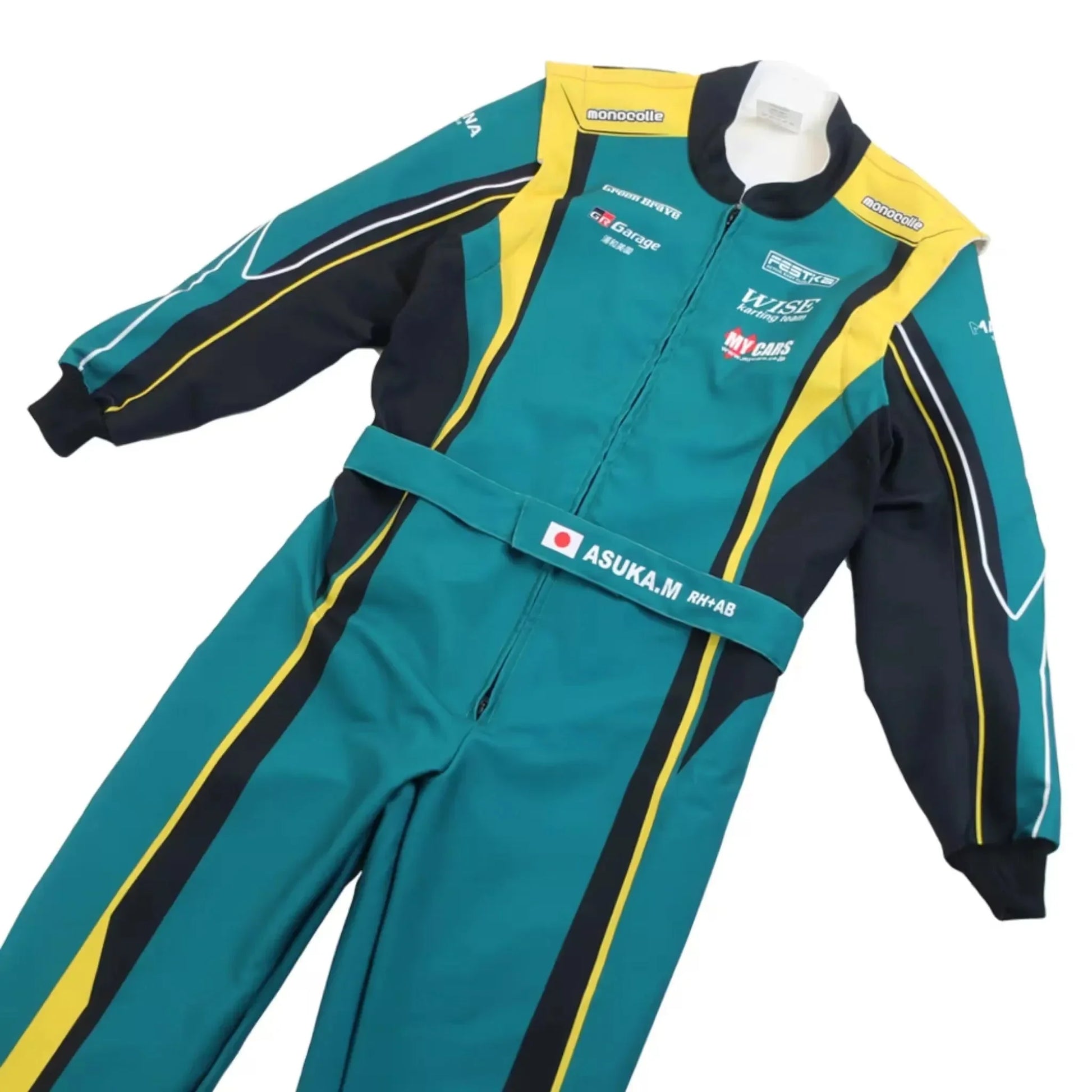 Marina Unik My Cars Green Racing Kart Suits - F1 Vintage Racewear