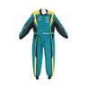 Marina Unik My Cars Green Racing Kart Suits - F1 Vintage Racewear