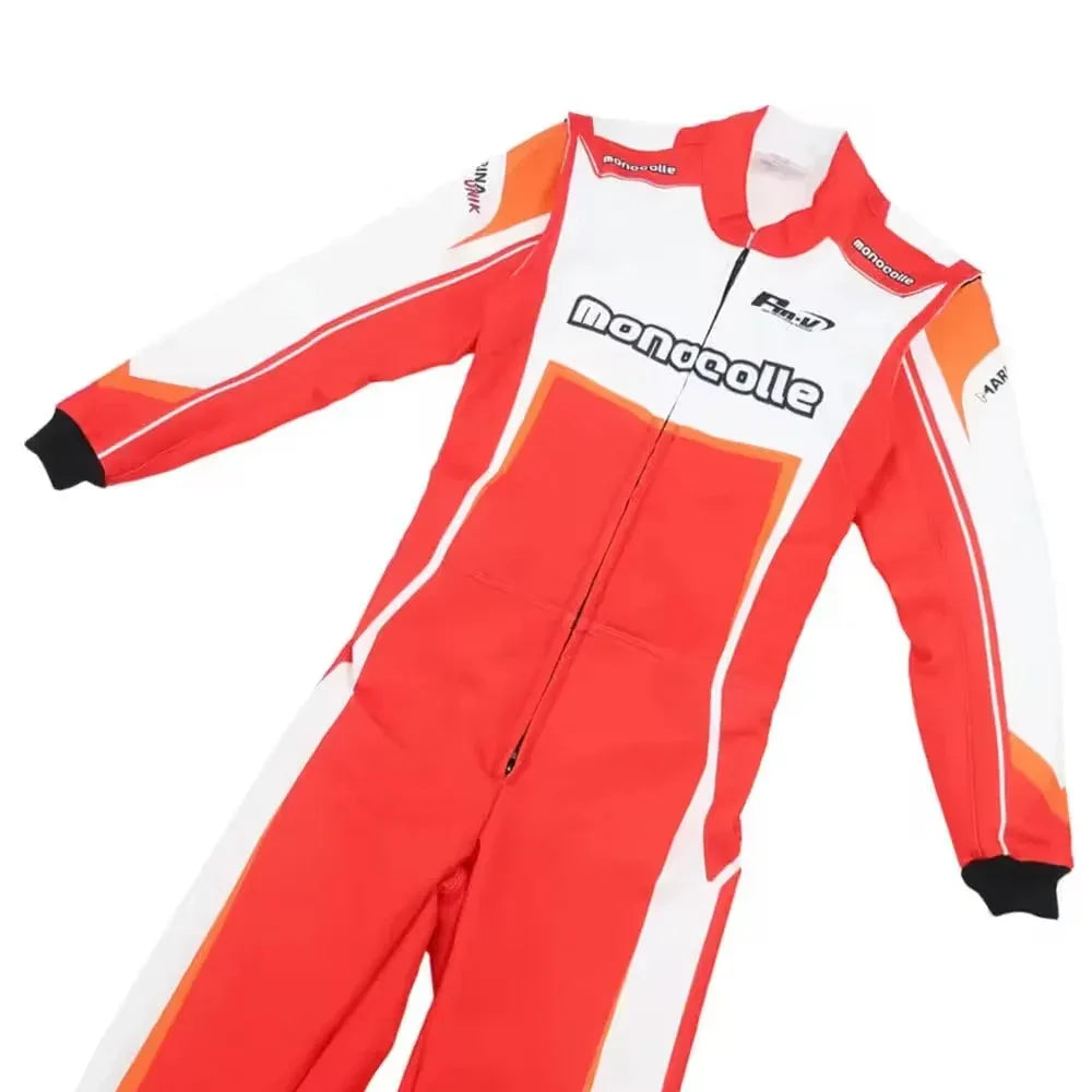 Marina Unik Red Racing Kart Suits - F1 Vintage Racewear