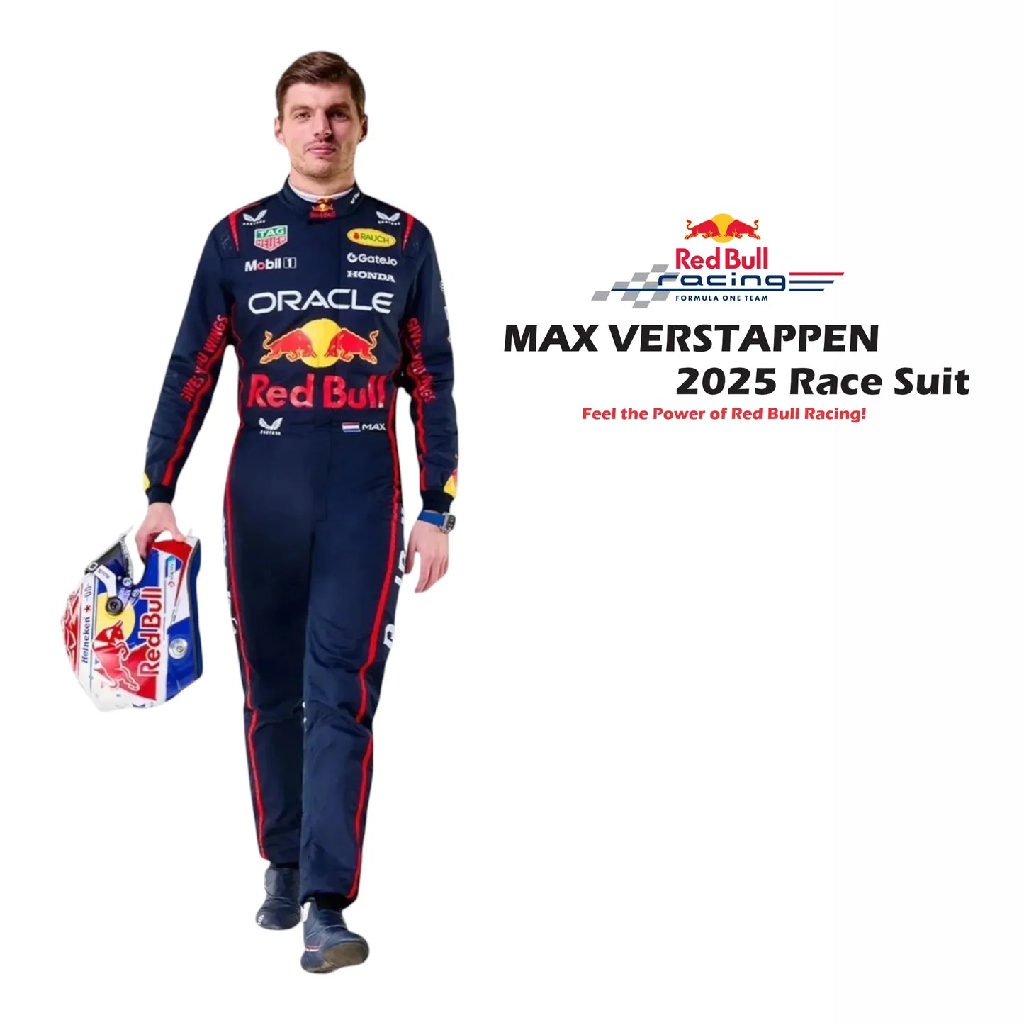 Max Verstappen 2025 Oracle Red Bull F1 Team Race Suit