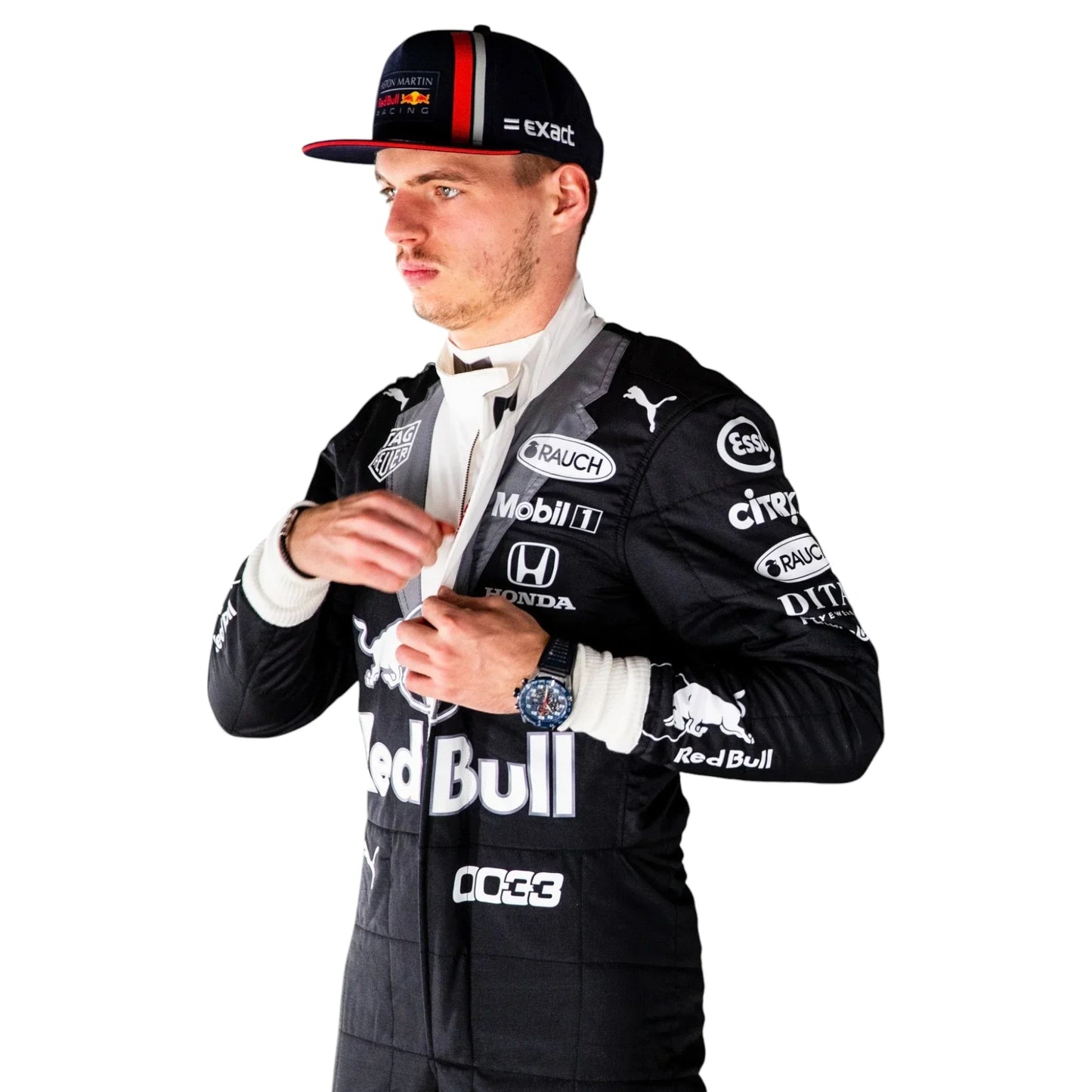 Max Verstappen Oracle Red Bull Team Race Suit Black