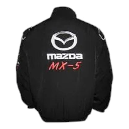 Mazda MX-5 Racing Jacket Black - F1 Vintage Racewear