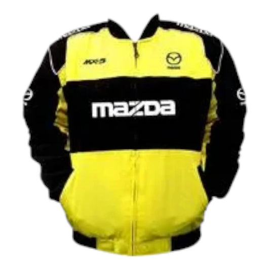 Mazda MX-5 Racing Jacket Yellow and Black - F1 Vintage Racewear