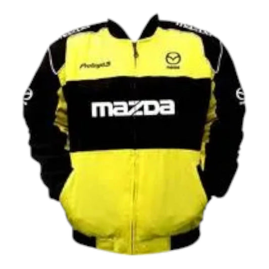 Mazda Protege5 Racing Jacket Yellow and Black - F1 Vintage Racewear