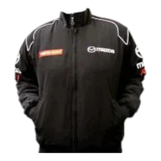 Mazda RX-7 Racing Jacket Black - F1 Vintage Racewear
