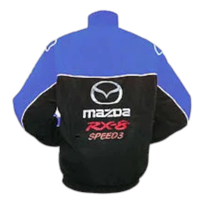 Mazda RX-8 Speed3 Racing Jacket Royal Blue and Black - F1 Vintage Racewear