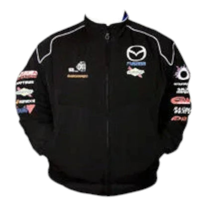 Mazda Rotary Racing Jacket Black - F1 Vintage Racewear