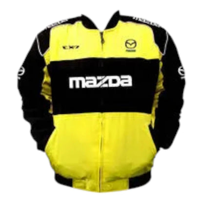 Mazda CX-7 Racing Jacket Yellow and Black - F1 Vintage Racewear