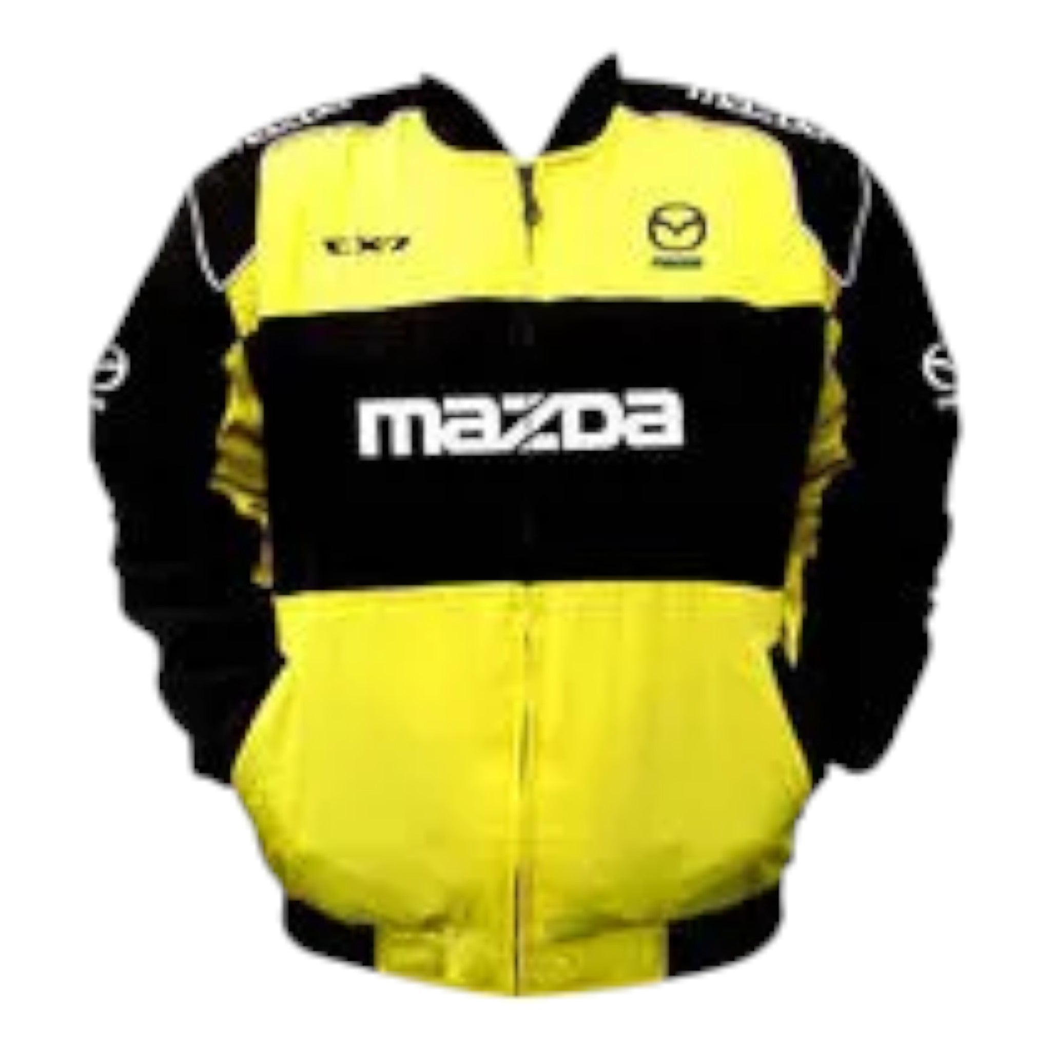 Mazda CX-7 Racing Jacket Yellow and Black - Vintage F1 Racewear