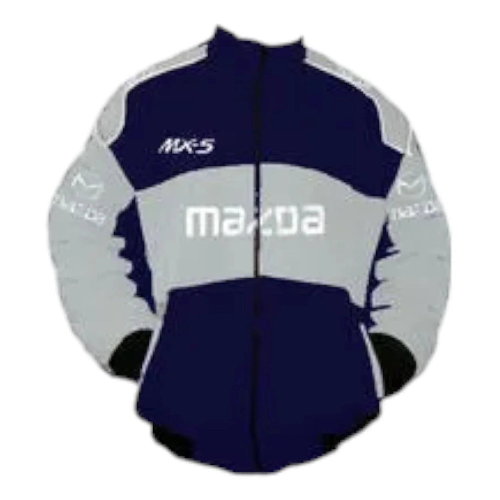 Mazda MX-5 Miata Racing Jacket Dark Blue and Light Gray