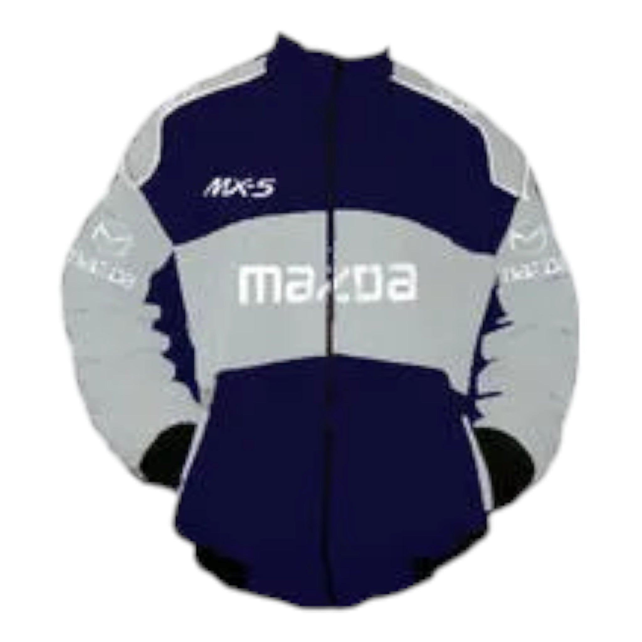 Mazda MX-5 Miata Racing Jacket Dark Blue and Light Gray - Vintage F1 Racewear