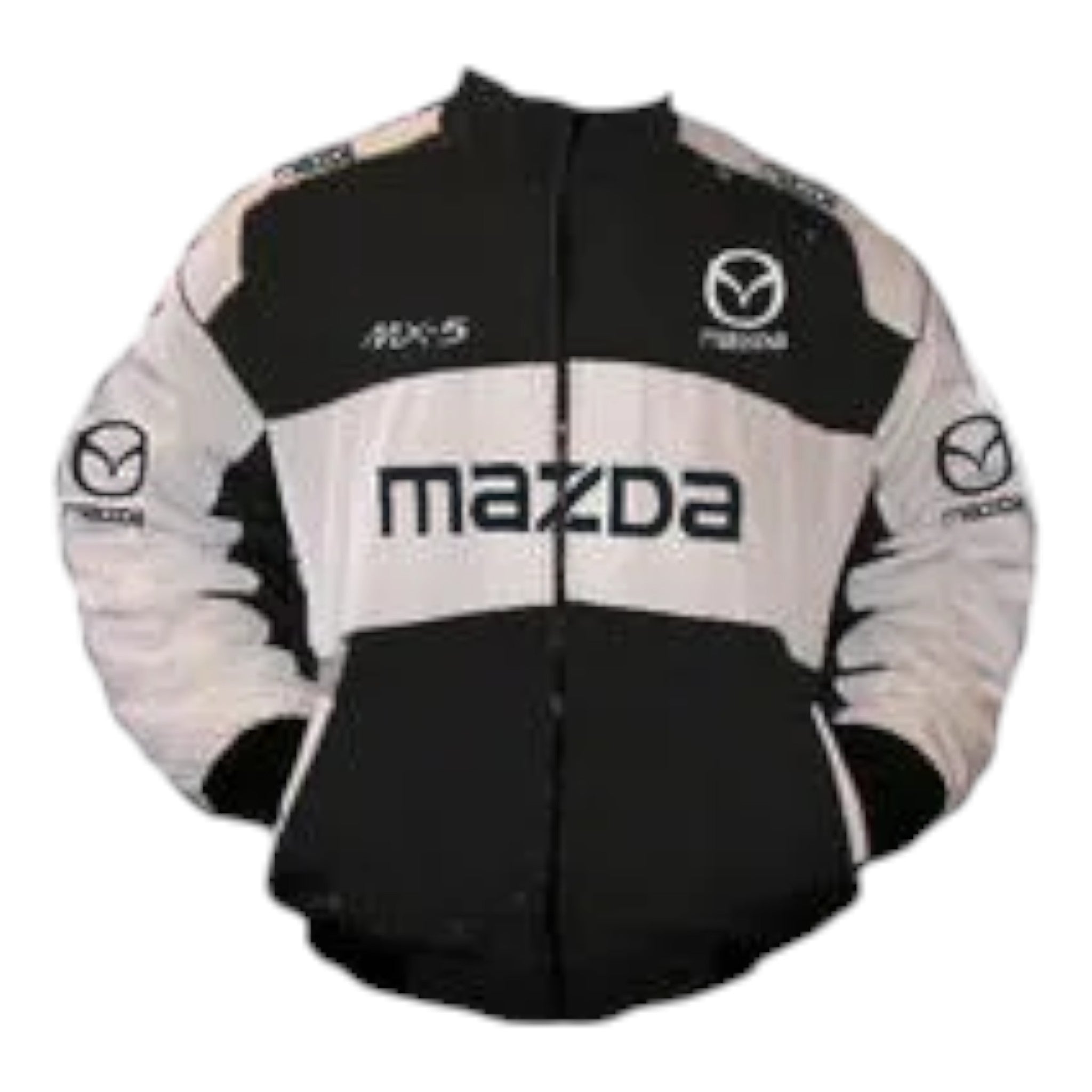 Mazda MX-5 Racing Jacket Black and White - Vintage F1 Racewear
