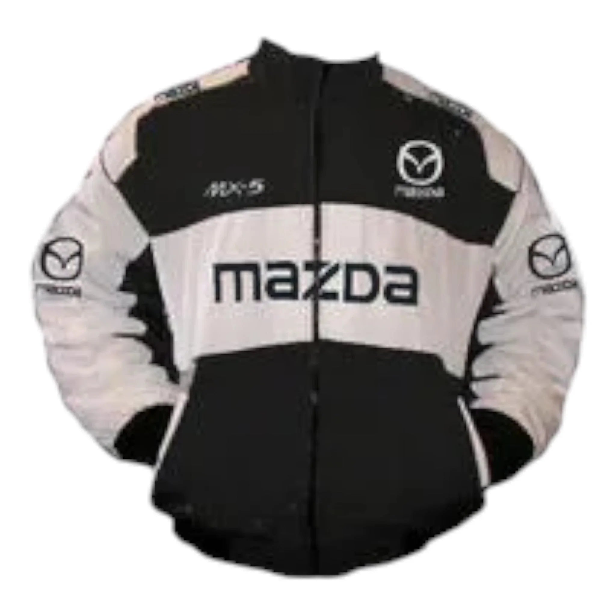 Mazda MX-5 Racing Jacket Black and White - F1 Vintage Racewear