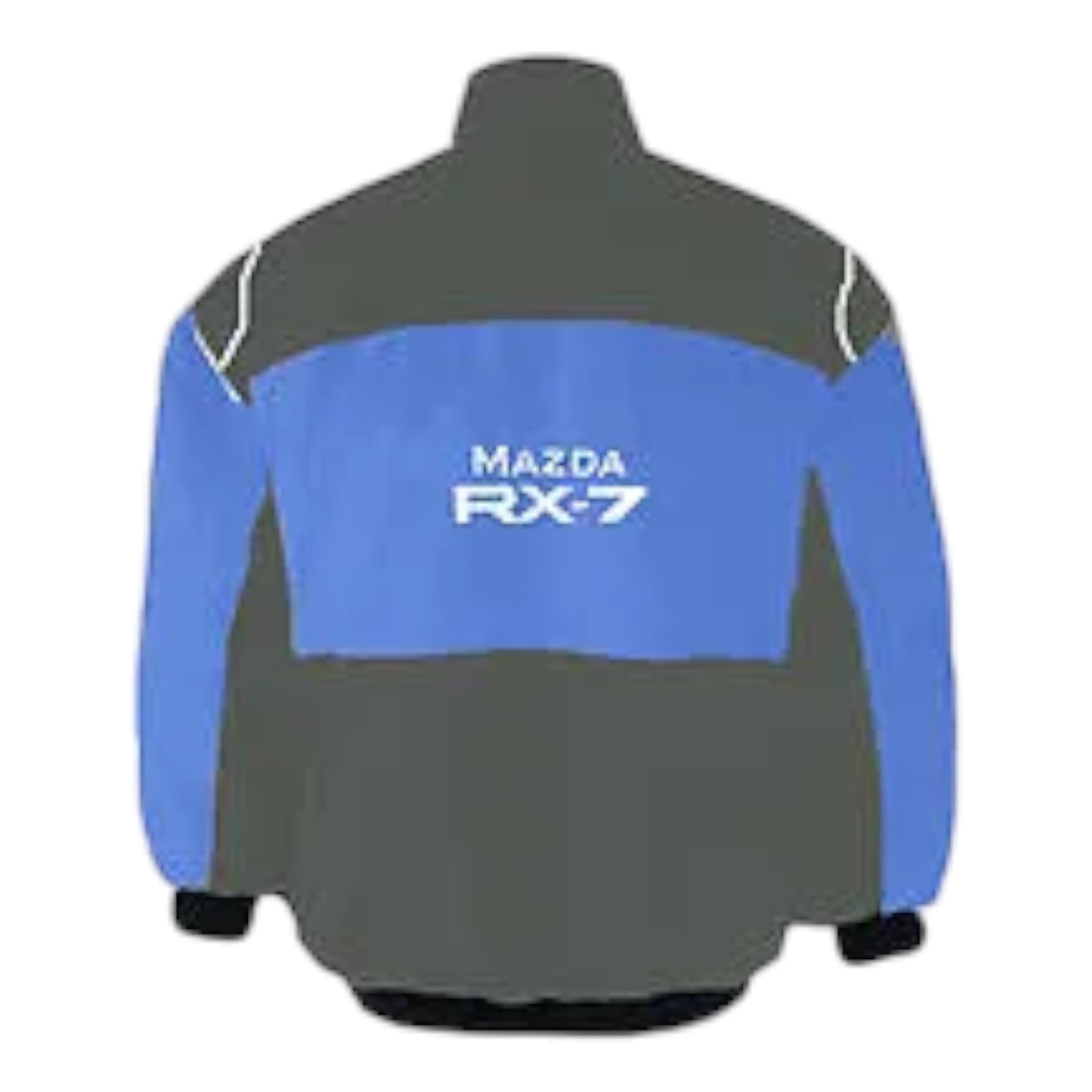 Mazda RX-7 Racing Jacket Dark Gray and Royal Blue - Vintage F1 Racewear
