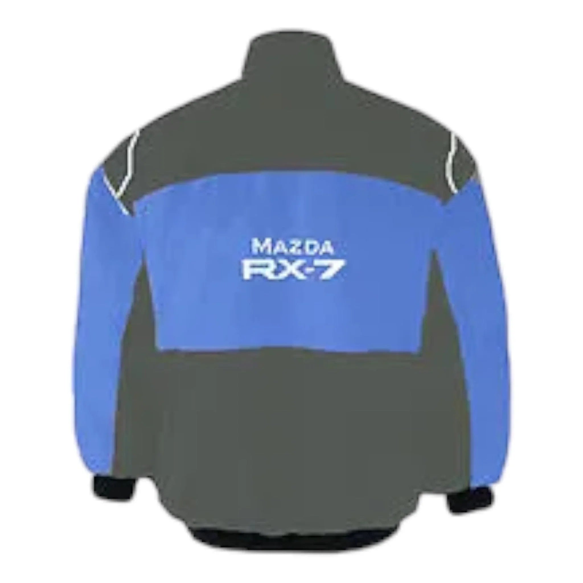 Mazda RX-7 Racing Jacket Dark Gray and Royal Blue - F1 Vintage Racewear
