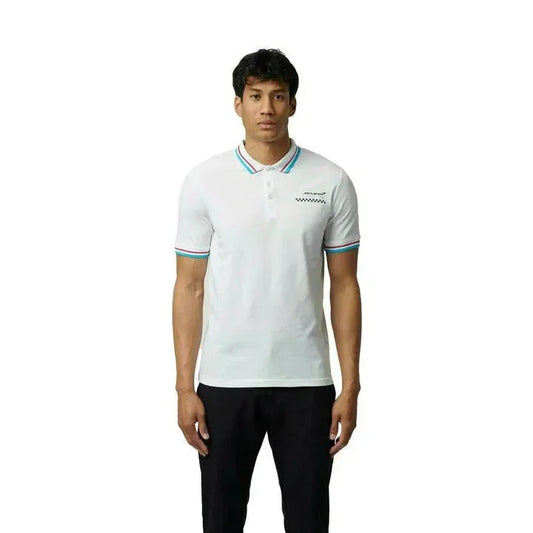 McLaren F1 Men's Miami Graphic Polo Shirt-Black/White/Crystal Rose
