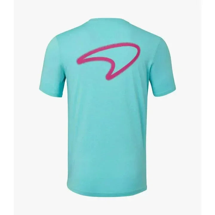 McLaren F1 Men's Miami Neon Graphic T-Shirt-Black/White/Vice Blue/Beetroot Purple/Crystal Rose/Aqua Sky