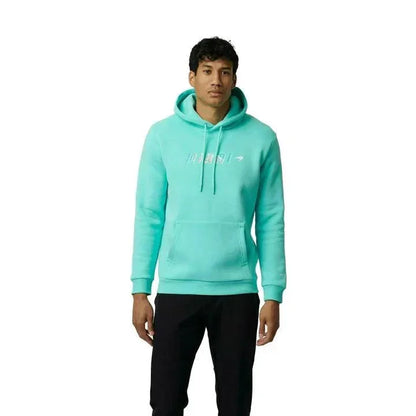 McLaren F1 Men's Miami Palm Graphic Hoodie -Black/Aqua Sky/Crystal Rose