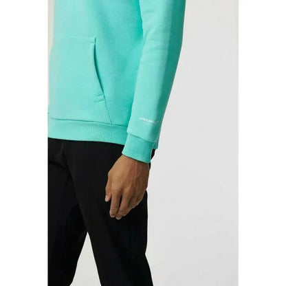 McLaren F1 Men's Miami Palm Graphic Hoodie -Black/Aqua Sky/Crystal Rose