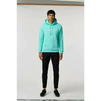 McLaren F1 Men's Miami Palm Graphic Hoodie -Black/Aqua Sky/Crystal Rose