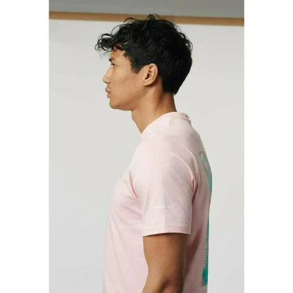 McLaren F1 Men's Miami Palm Graphic T-Shirt-Black/Aqua Sky/Crystal Rose