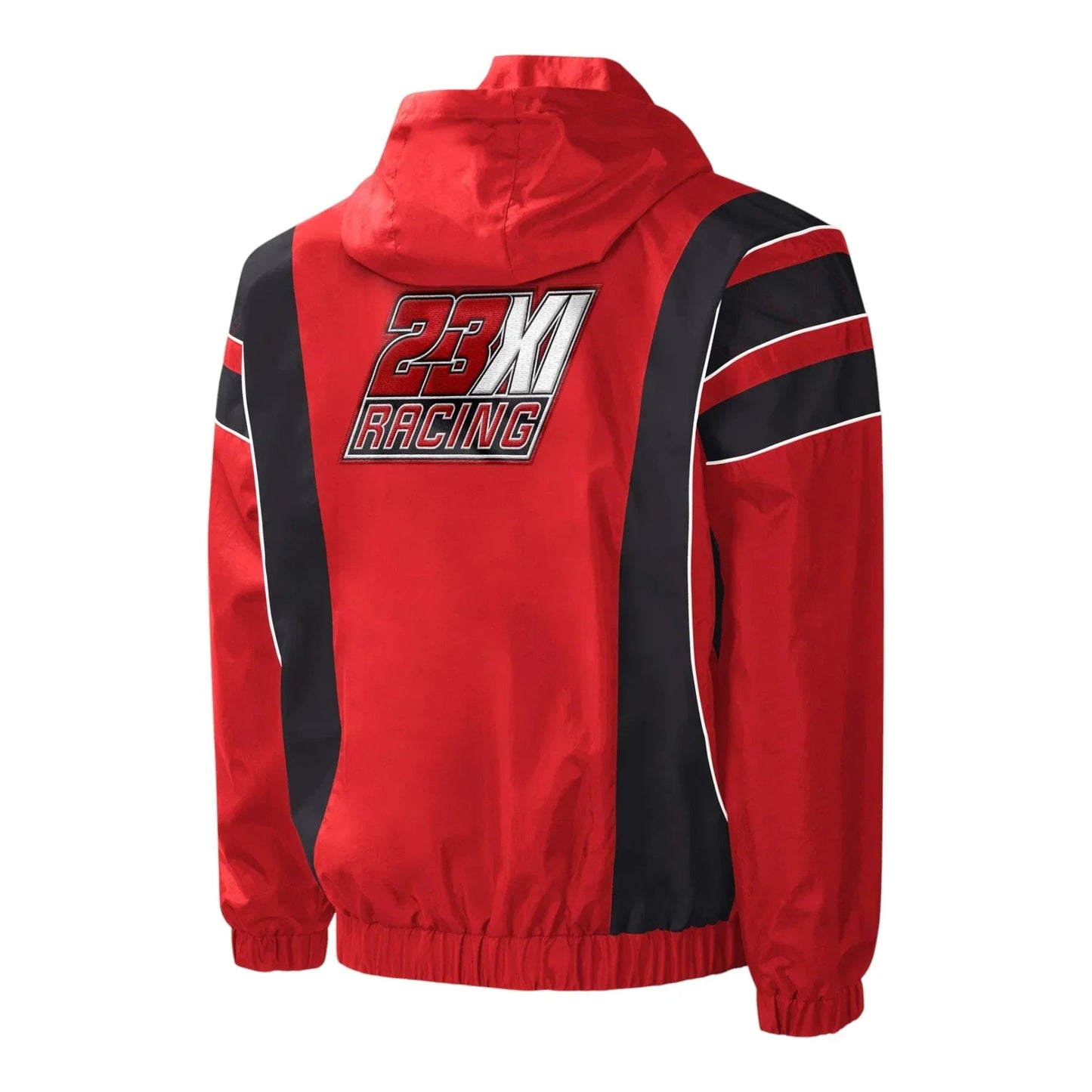 Men's 23XI Racing Starter Red/Black Impact Half-Snap Pullover Jacket