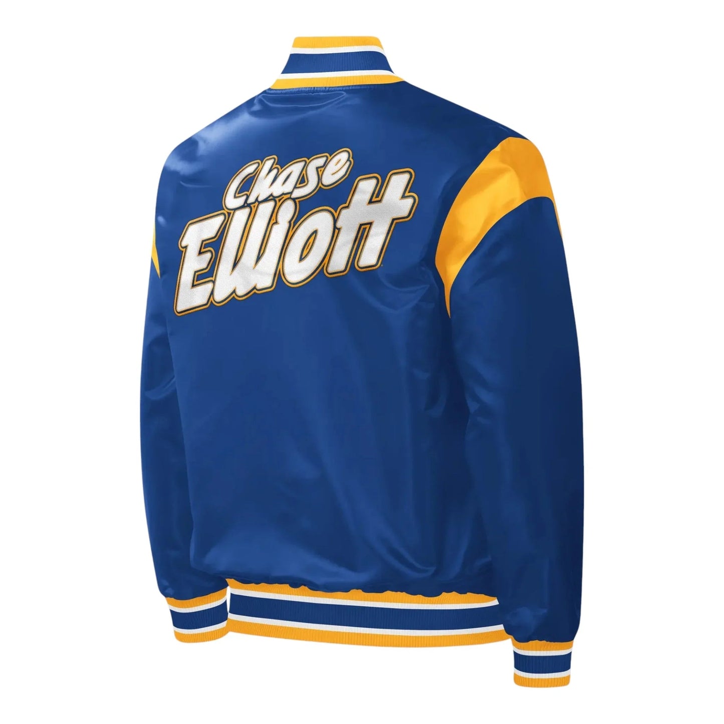 Men's Chase Elliott Starter Royal Force Play Full-Snap Varsity Jacket