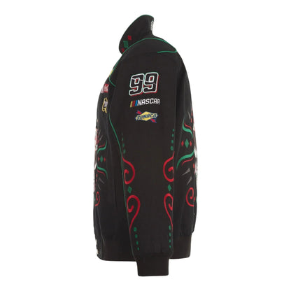 Men's Daniel Suarez JH Design Black Chevy Full-Snap Twill Uniform Jacket