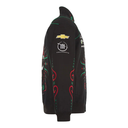 Men's Daniel Suarez JH Design Black Chevy Full-Snap Twill Uniform Jacket