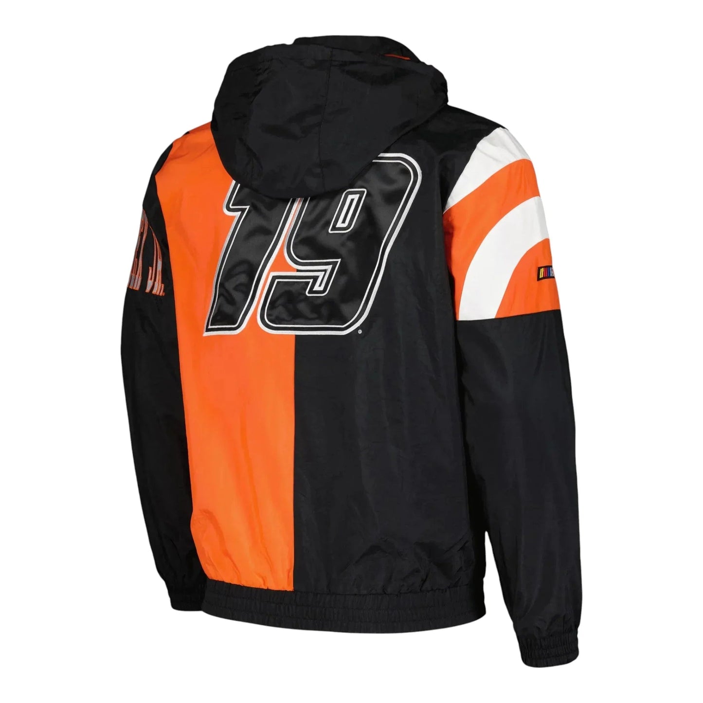 Men's Martin Truex Jr Starter Black Red Zone Full-Zip Jacket