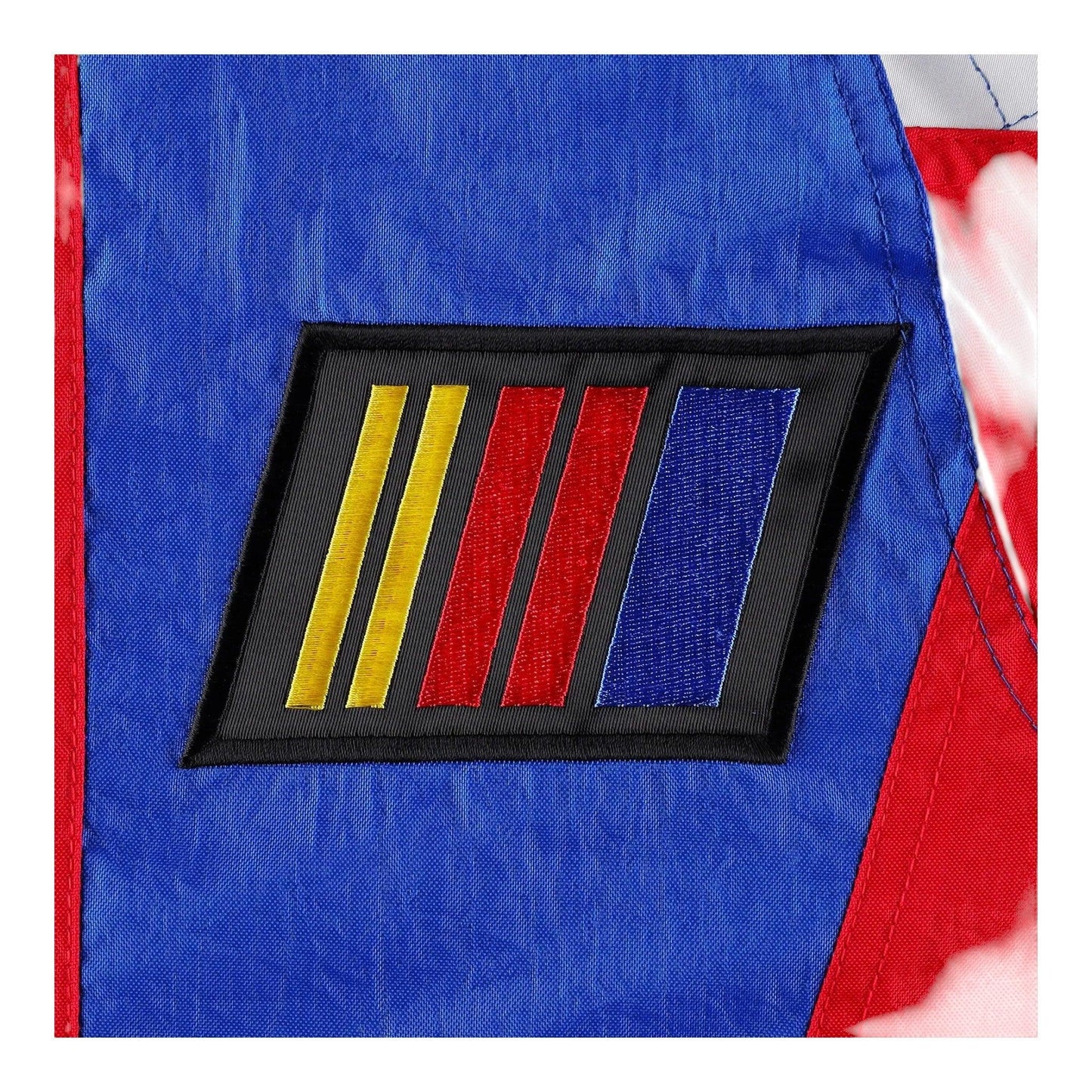 Men's NASCAR Starter Red/Blue The Body Check Half-Snap Pullover Jacket