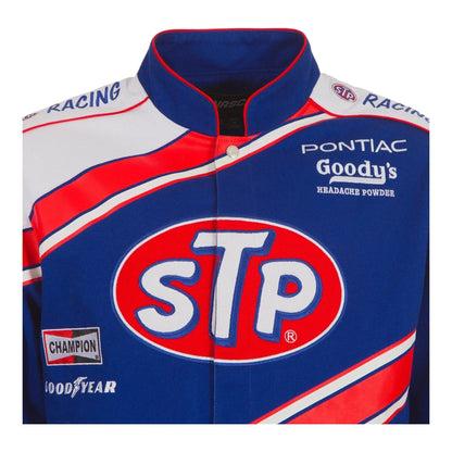 Men's Richard Petty JH Design Blue/White STP Full-Snap Twill Uniform Jacket