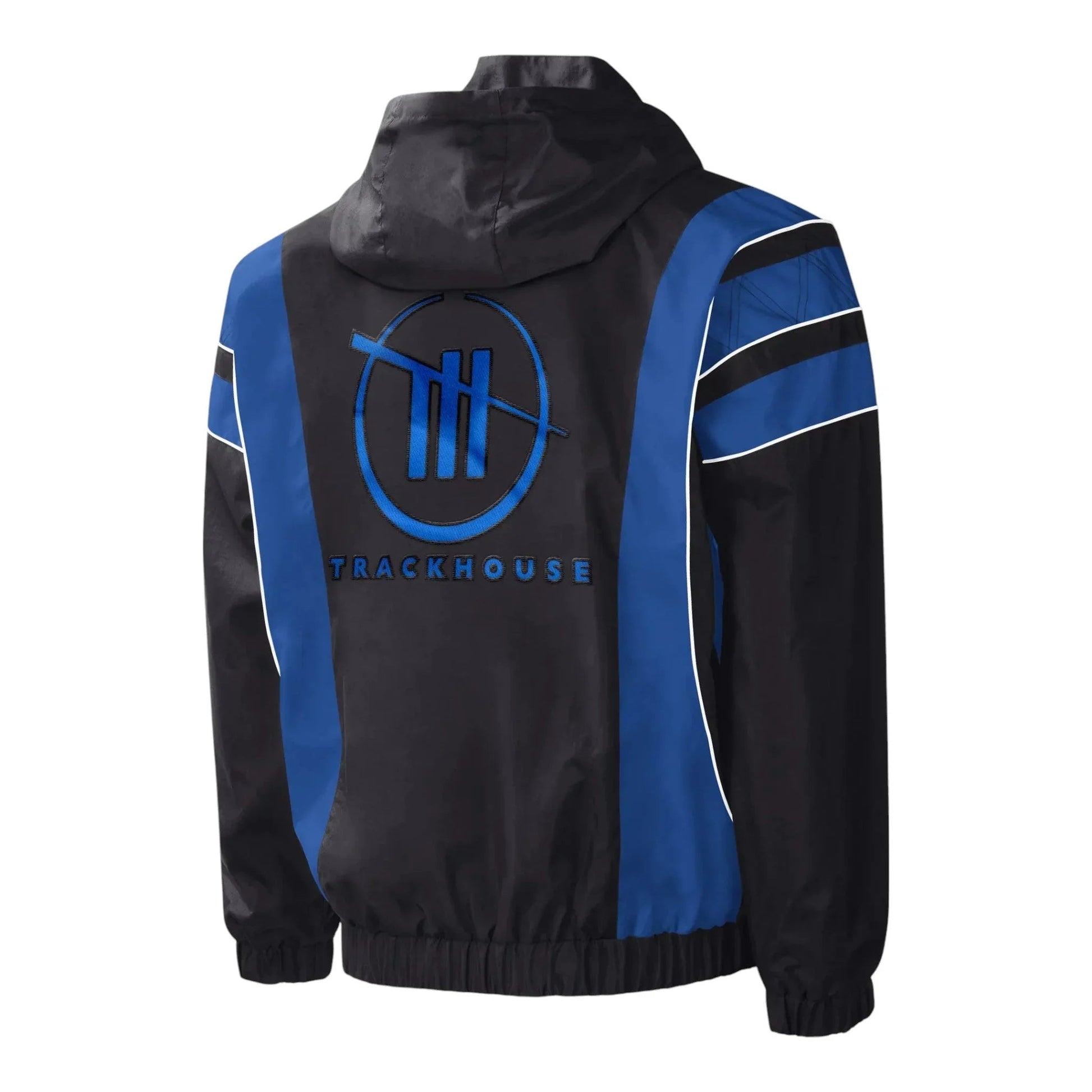 Men's TRACKHOUSE RACING Starter Black/Royal Impact Half-Snap Pullover Jacket