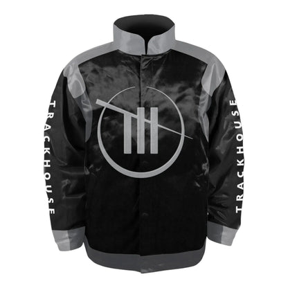 Men's TRACKHOUSE RACING Trackhouse Racing Team Collection Black Nylon Uniform Full-Snap Jacket