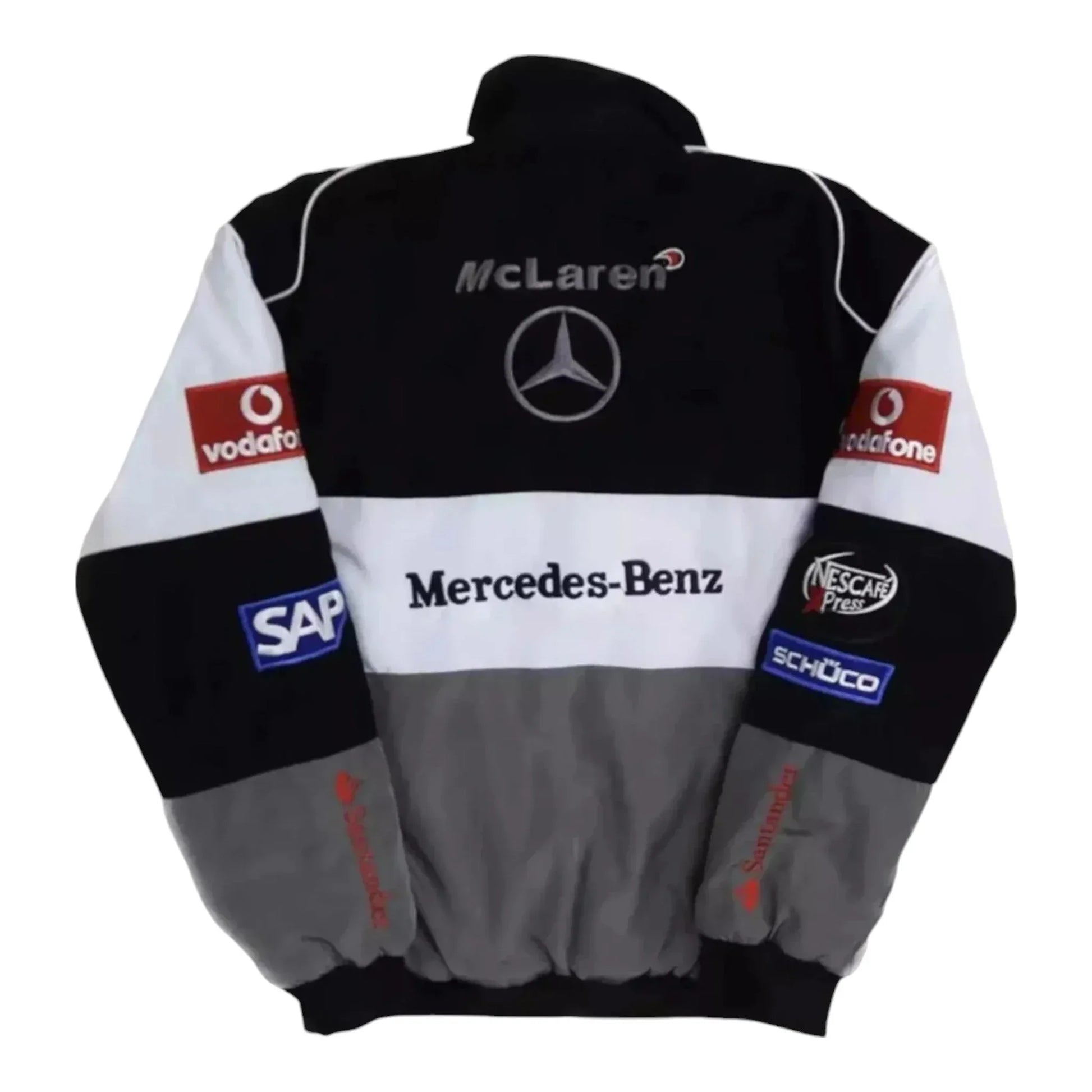 Mercedes-Benz F1 Racing Embroidered Logo Jacket - F1 Vintage Racewear