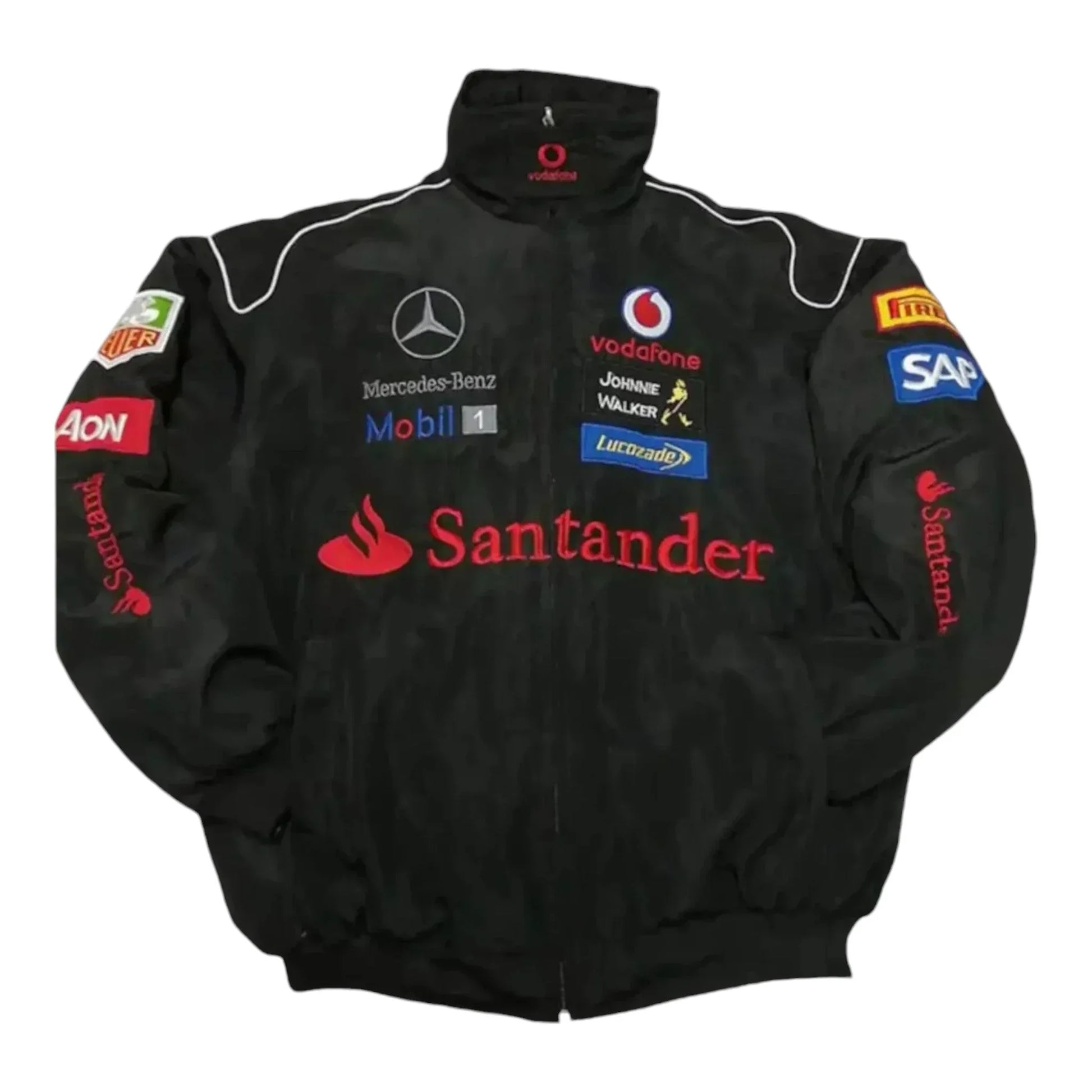 Mercedes AMG F1 Y2K Racing Bomber Style Jacket - F1 Vintage Racewear