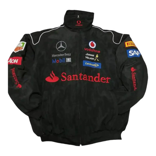 Mercedes AMG F1 Y2K Racing Bomber Style Jacket - F1 Vintage Racewear