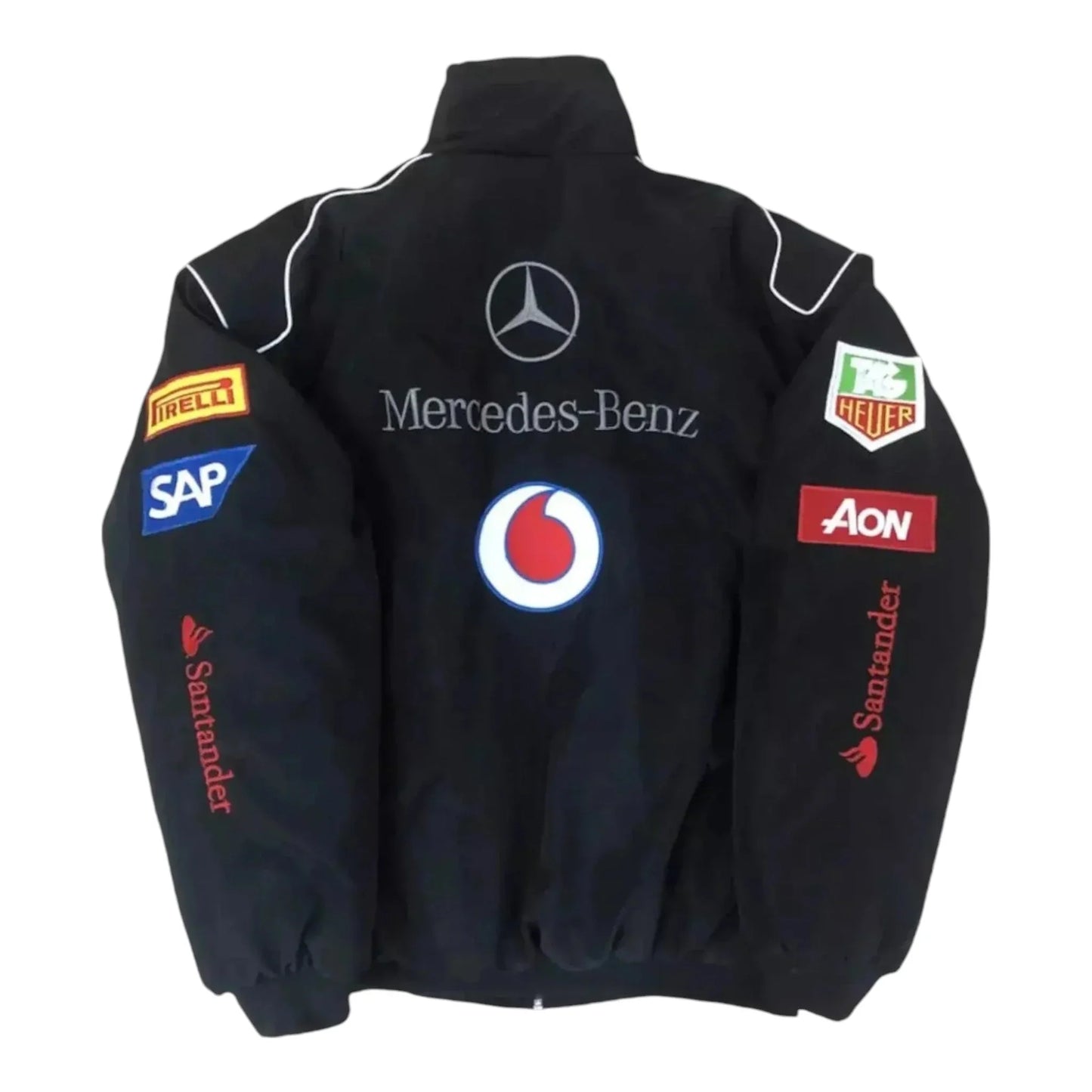 Mercedes AMG F1 Y2K Racing Bomber Style Jacket - F1 Vintage Racewear