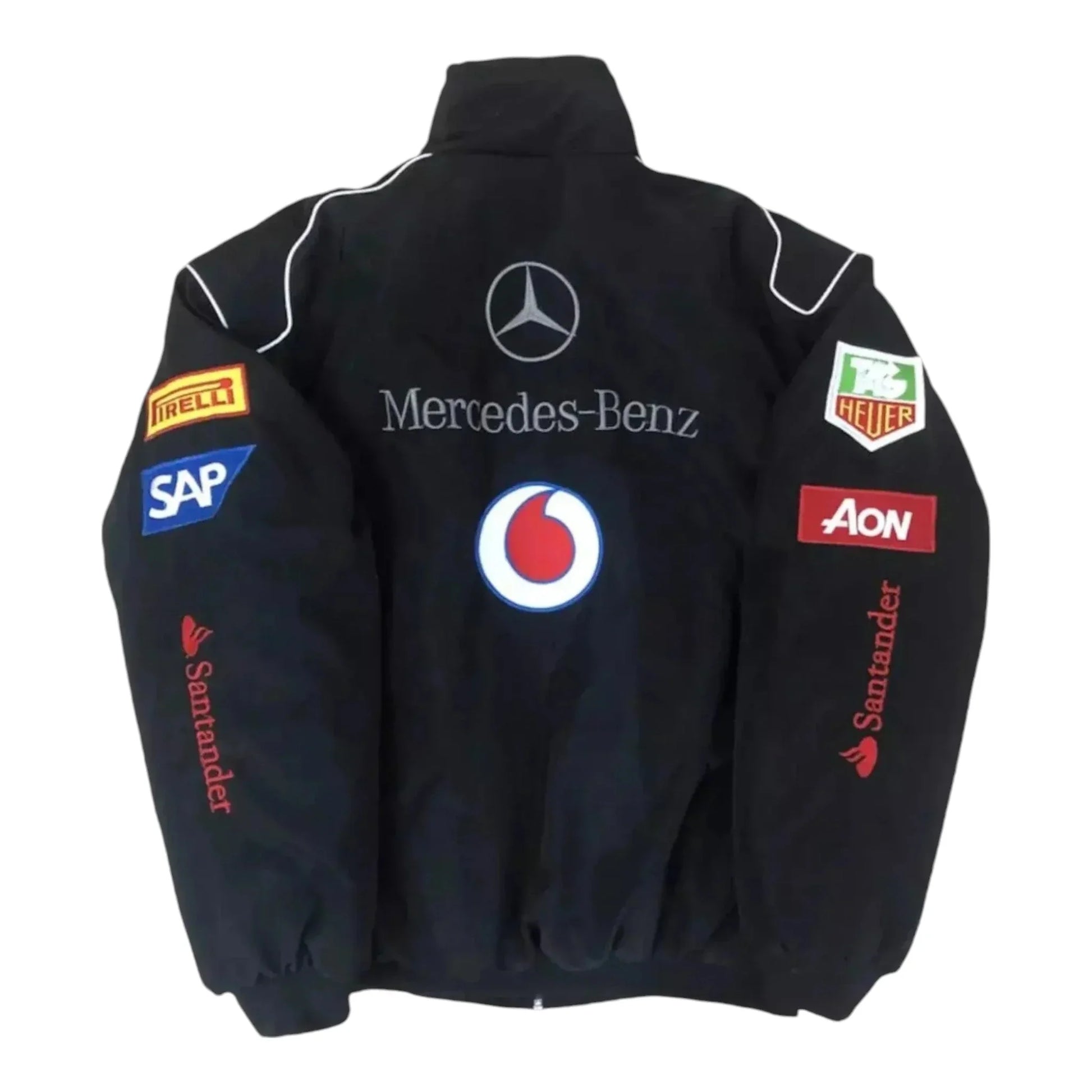 Mercedes AMG F1 Y2K Racing Bomber Style Jacket - F1 Vintage Racewear