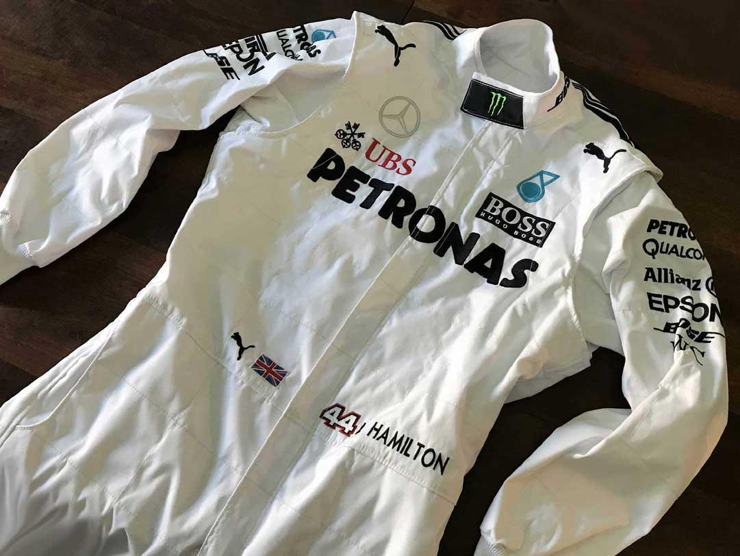 Mercedes AMG Petronas Lewis Hamilton 2017 Replica Racing Suit F1