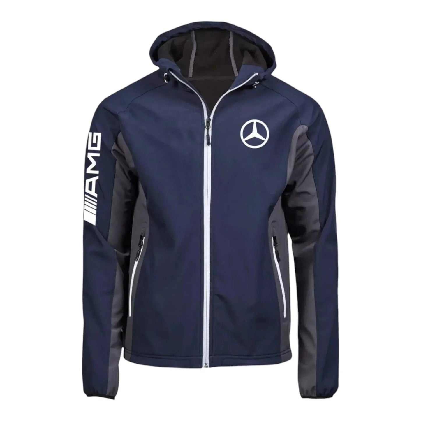 Mercedes AMG SoftShell Racing Jacket With Hoodie