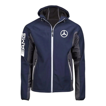 Mercedes AMG SoftShell Racing Jacket With Hoodie