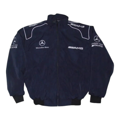Mercedes Benz AMG Racing Jacket, Dark Blue - F1 Vintage Racewear