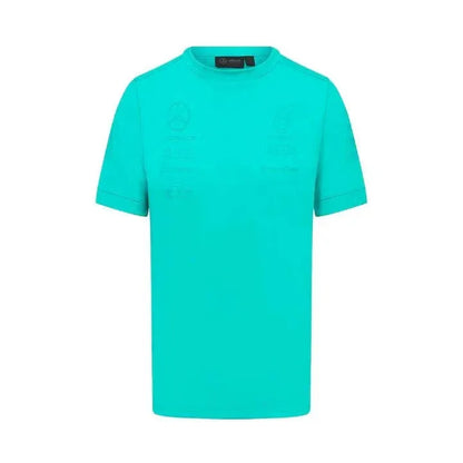 Mercedes Benz AMG Petronas F1 2023 Men's Team Stealth T-Shirt -Black/White/Green