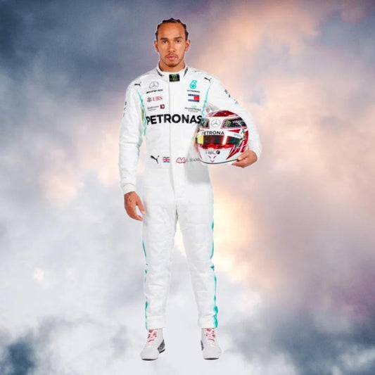 Mercedes Benz AMG Petronas Lewis Hamilton 2019 Race Suit F1 Replica