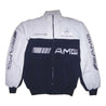 Mercedes Benz AMG Racing Jacket, White & Dark Blue - Vintage F1 Racewear