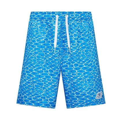 Mercedes Benz F1 Special Edition George Russell "No Diving" Miami GP Swim Shorts-Blue