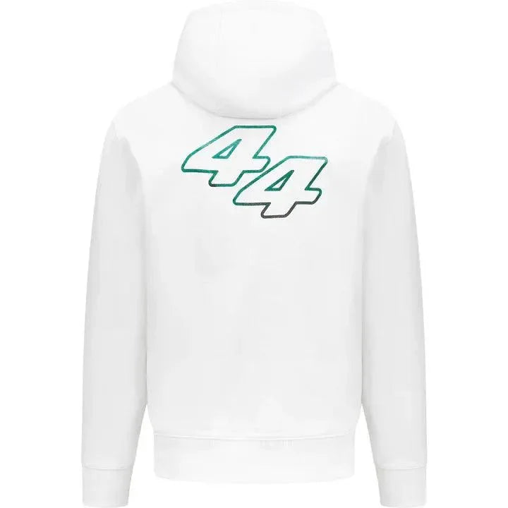 Mercedes Benz F1 Special Edition Lewis Hamilton Men's Miami GP Hoodie - White